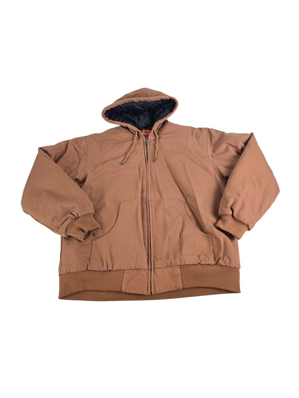 Corner Stone Brown Duck Canvas Quilt Lined Full Zip Work Jacket Men's Sz M NWOT